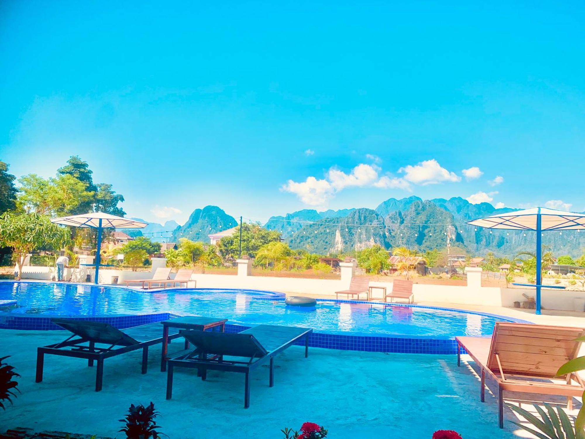 Garden Resort Vang Vieng Luaran gambar